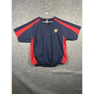 Cooperstown Dreams‎ Park Navy Red Baseball Pullover Summer Tradition Jacket L